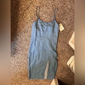 Blue Denim Spaghetti Strap Dress wrangler NWT